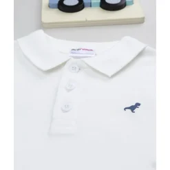 Polo niño blanca manga larga