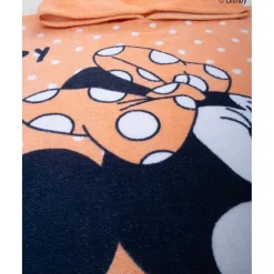 Poncho de playa naranja con capucha y estampado de Minnie