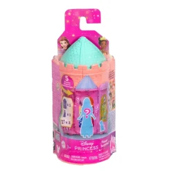 Princesas Disney - Conjunto de juego apilable castillo y princesas sorpresa (Varios modelos)