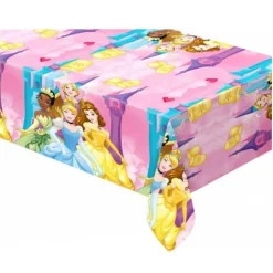 Princesas Disney - Mantel rosa de plástico