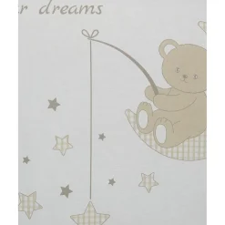 Protector de cuna con lazos