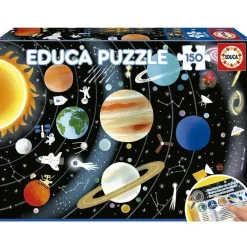 Puzzle Educativo Sistema Solar de 150 Piezas ㅤ