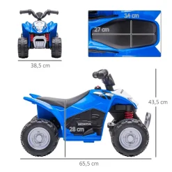 Quad eléctrico Honda azul