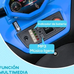 Quad eléctrico para niños Azul y Negro