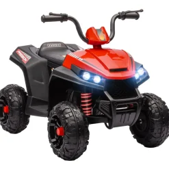 Quad eléctrico para niños Rojo y Negro