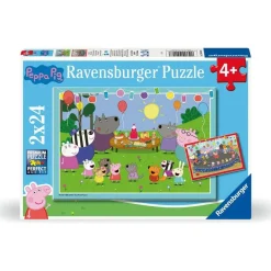 Ravensburger - 2 puzzles 24 piezas Peppa Pig