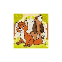 Ravensburger - Animales felices - Puzzle 3x49 pìezas