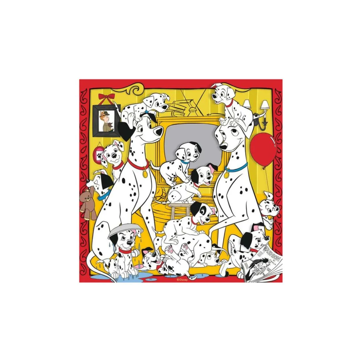 Ravensburger - Animales felices - Puzzle 3x49 pìezas