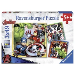 Ravensburger - Avengers - Pack 3 puzzles 49 piezas