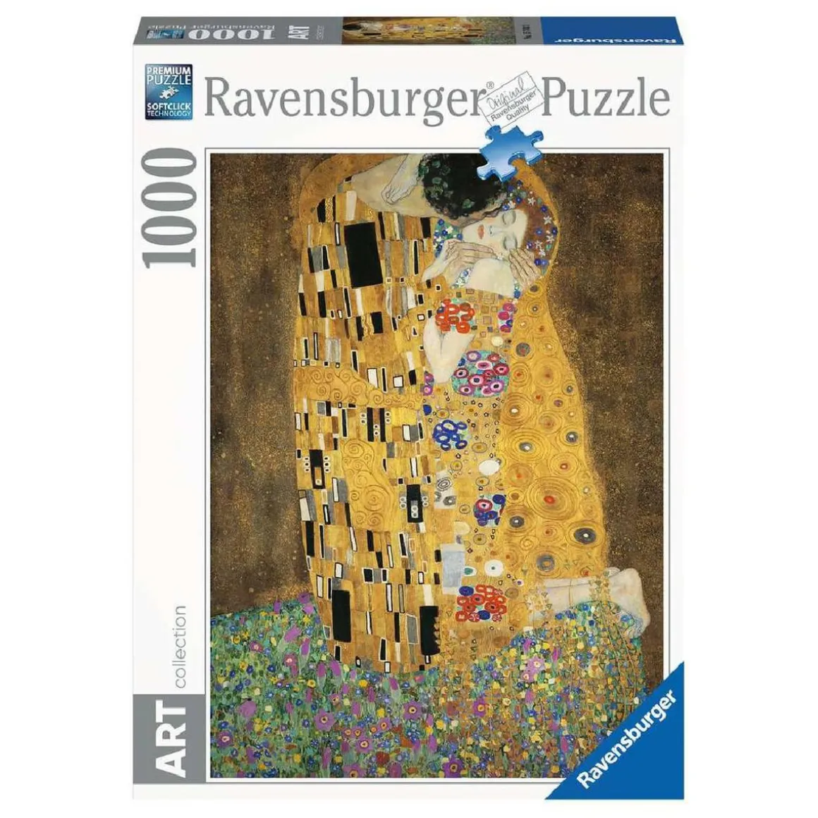 Ravensburger - Gustav Klimt: El beso - Puzzle 1000 piezas