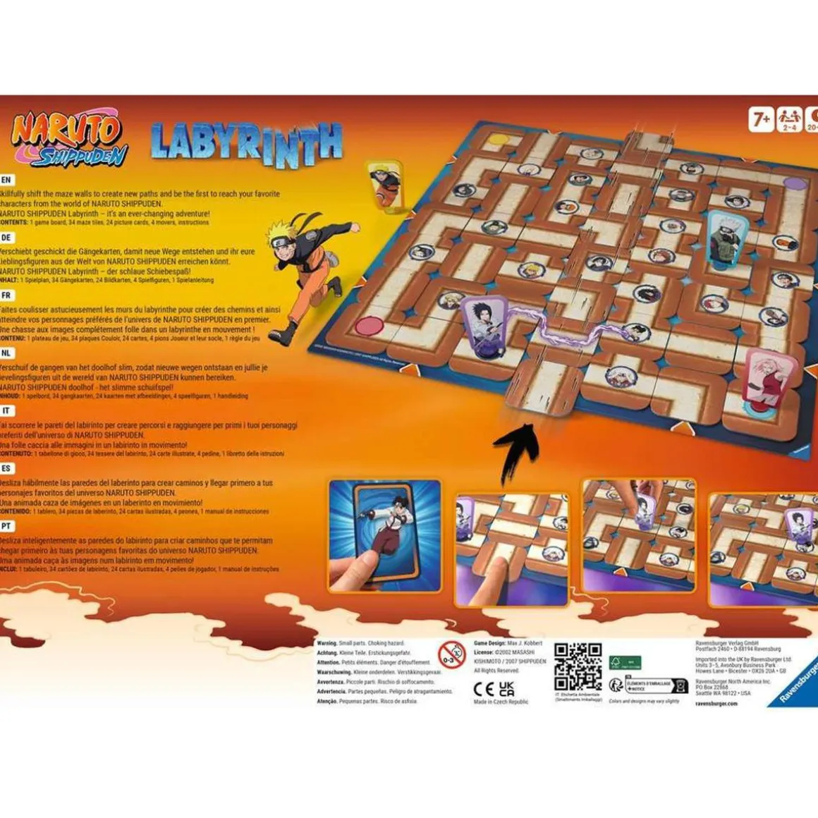 Ravensburger - Juego de mesa Laberinto Mágico Naruto Shippuden ㅤ