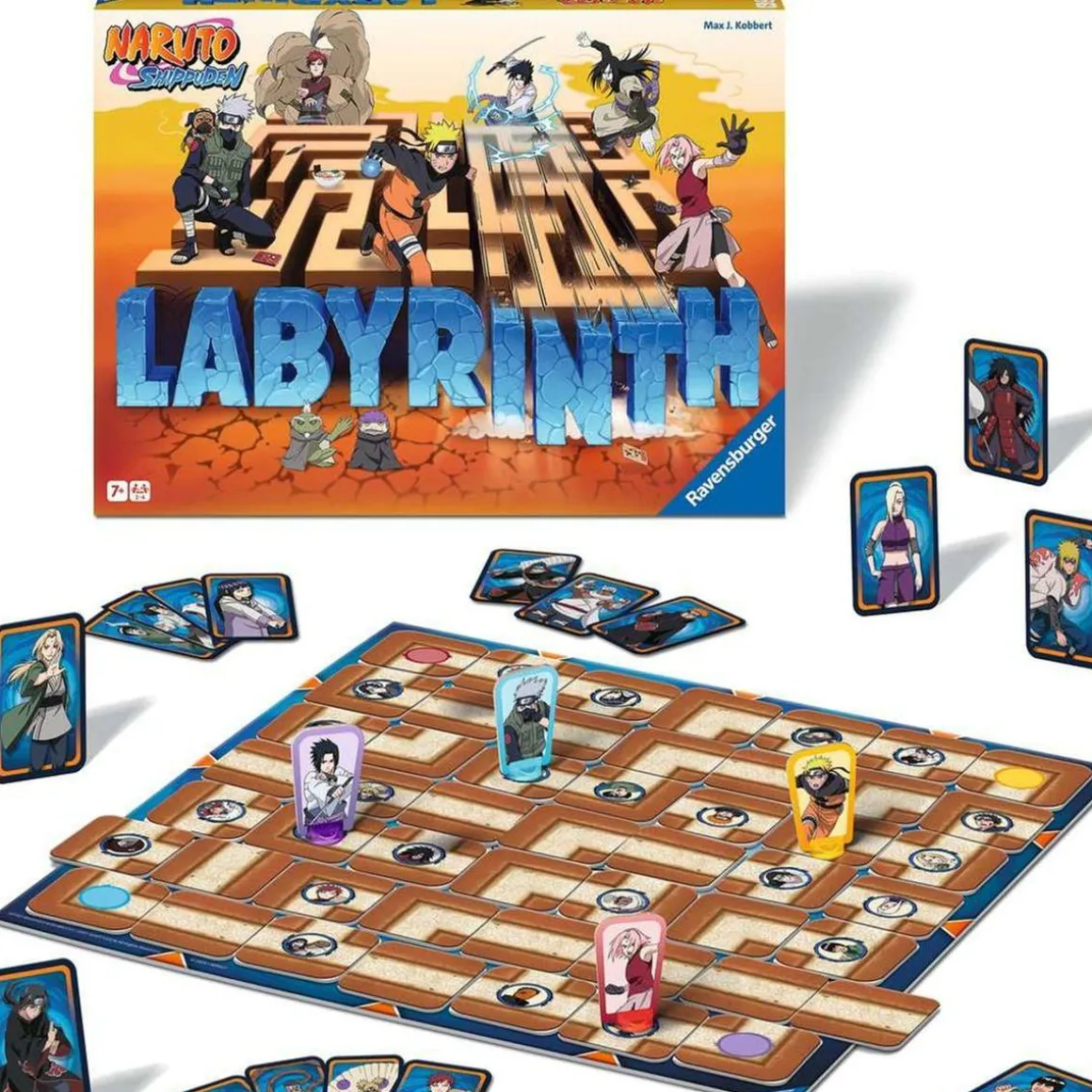 Ravensburger - Juego de mesa Laberinto Mágico Naruto Shippuden ㅤ