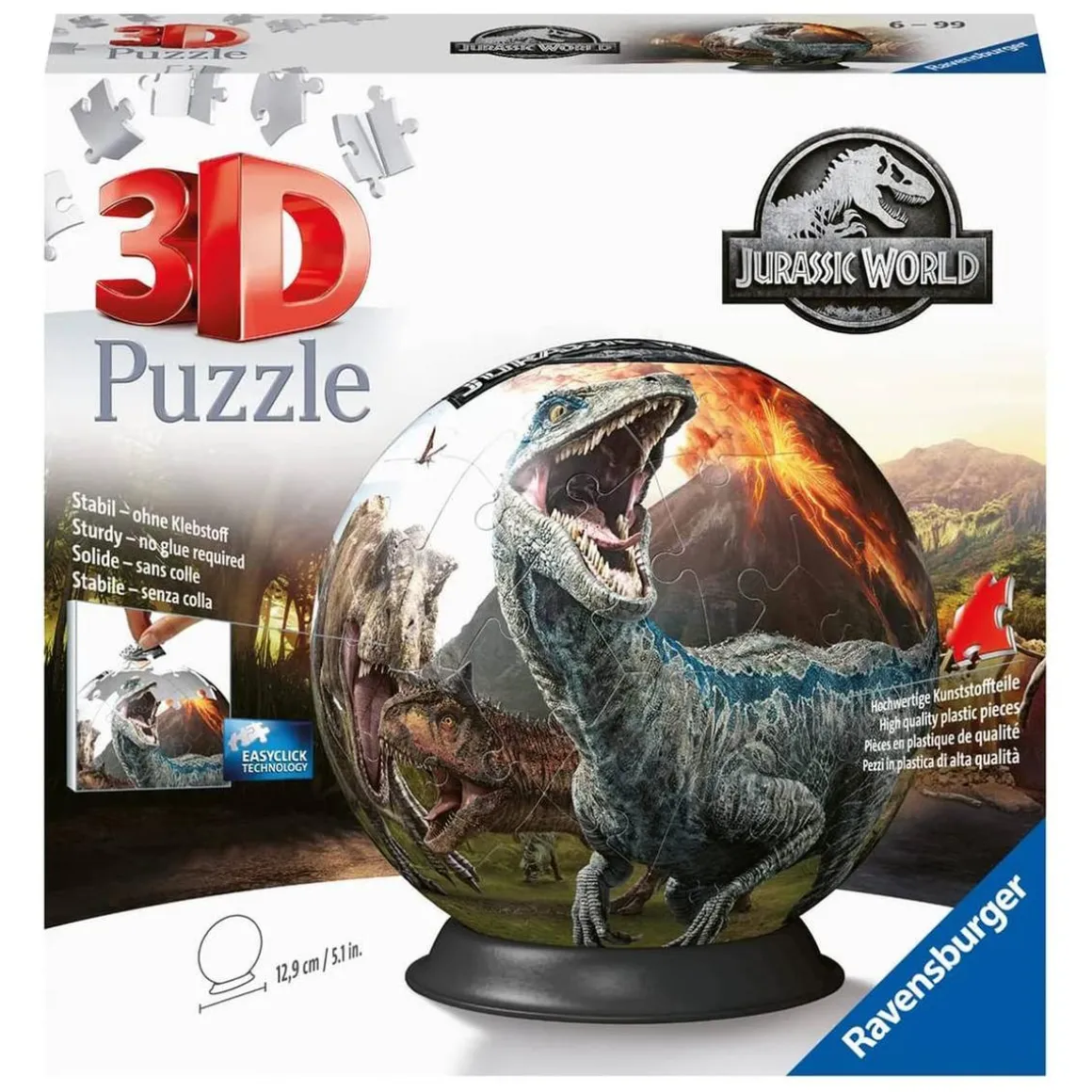 Ravensburger - Jurassic World - Puzzle 3D ball
