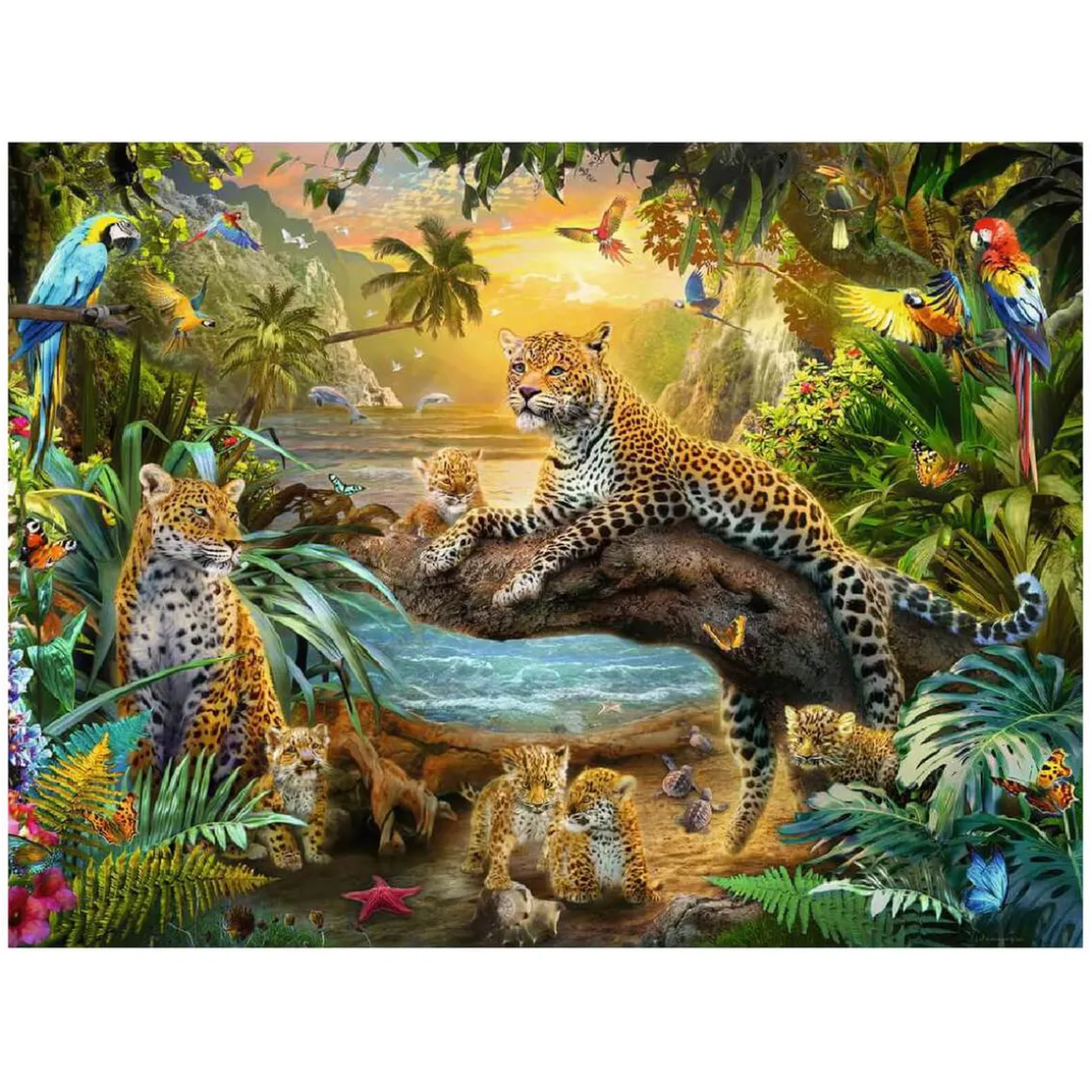 Ravensburger - Leopardos en la jungla - Puzzle 1500 piezas