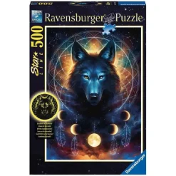 Ravensburger - Lobo brillante - Puzzle 500 piezas