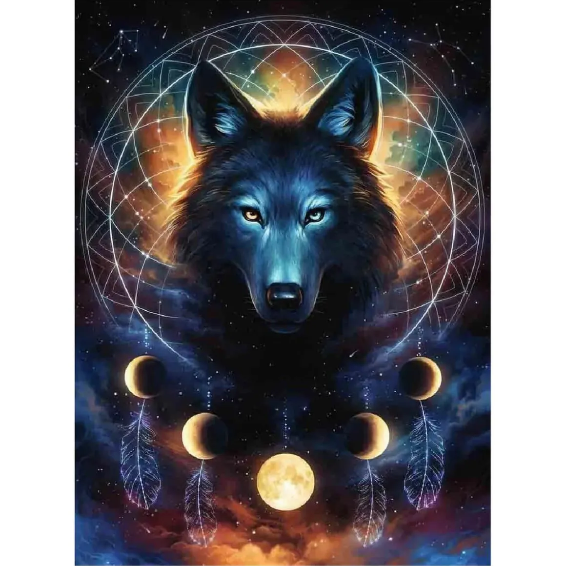 Ravensburger - Lobo brillante - Puzzle 500 piezas