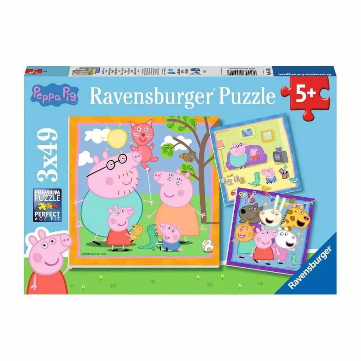 Ravensburger - Peppa Pig - Pack 3 puzzles 49 piezas