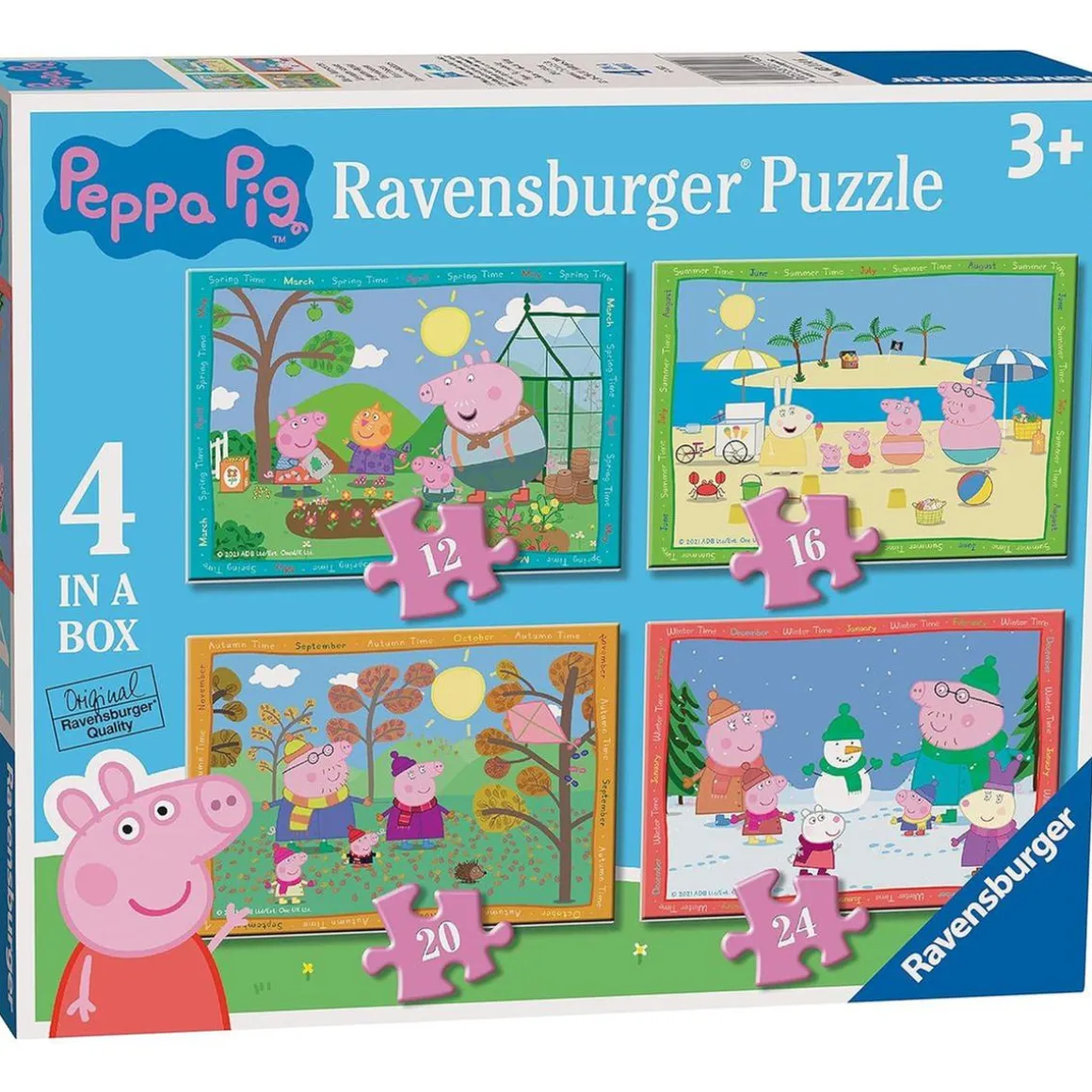 Ravensburger - Peppa Pig - Puzzle 4 in a box