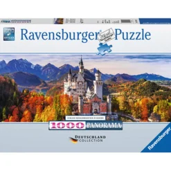 Ravensburger - Puzzle 1000 piezas, Vista panorámica del Castillo de Neuschwanstein, Calidad premium ㅤ