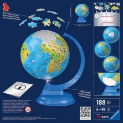 Ravensburger - Puzzle 3D Globo con luz