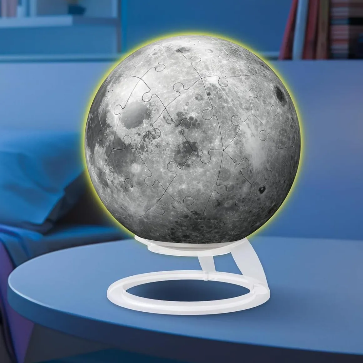 Ravensburger - Puzzle 3D luna que brilla en la oscuridad