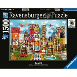 Ravensburger - Puzzle de 1500 piezas Eames House of Cards Fantasy ㅤ