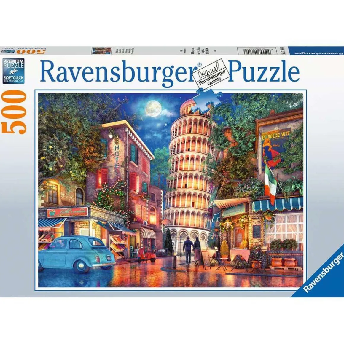 Ravensburger - Puzzle de 500 piezas de la ciudad de Pisa ㅤ