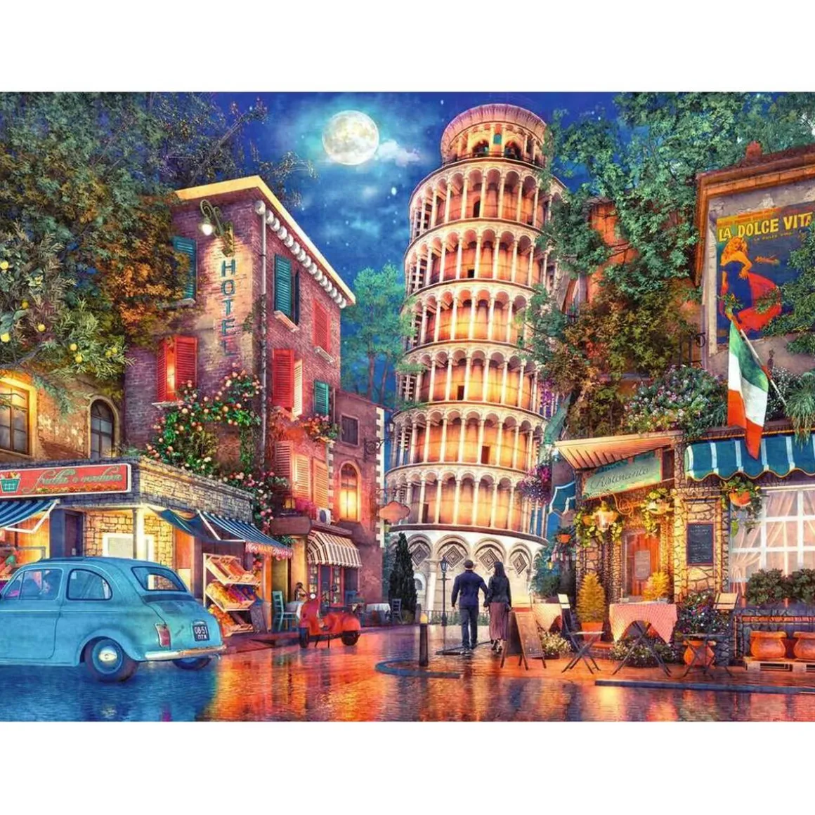 Ravensburger - Puzzle de 500 piezas de la ciudad de Pisa ㅤ