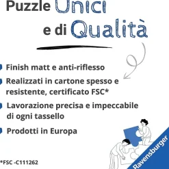 Ravensburger - Puzzle mapa de Italia dulce 1000 piezas ㅤ