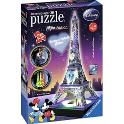 Ravensburger - Puzzle Torre Eiffel Disney Night Edition