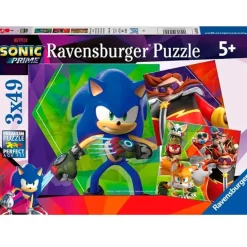 Ravensburger - Set de 3 Puzzles Sonic de 49 Piezas