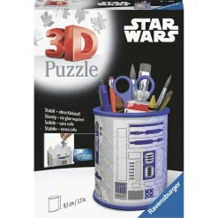 Ravensburger - Star Wars - Puzzle 3D Portalápices Star Wars, 57 piezas ㅤ