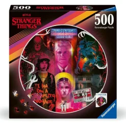Ravensburger - Stranger Things - Puzzle redondo 500 piezas