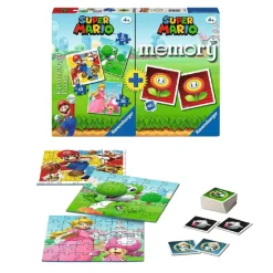 Ravensburger-Super Mario-Pack juego de memoria + 3 puzzles