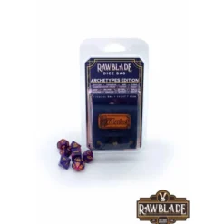 Rawblade - Dados y bolsa de cuero Brujo
