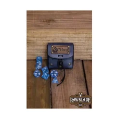Rawblade - Dados y bolsa de cuero Mago