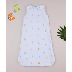 Saco de dormir unisex blanco baby smile