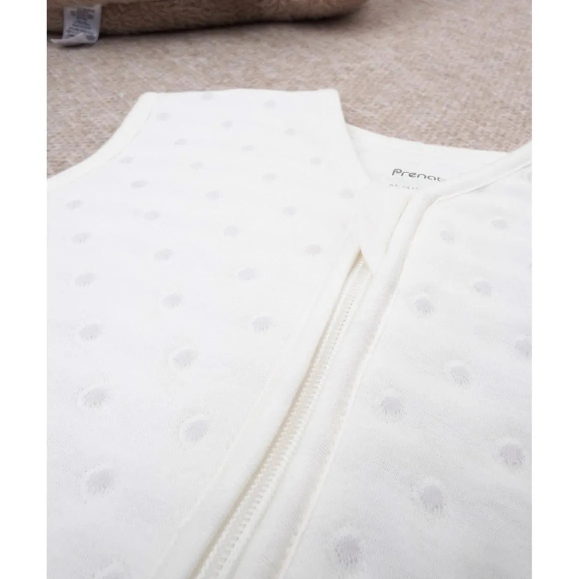 Saco sin mangas color crema