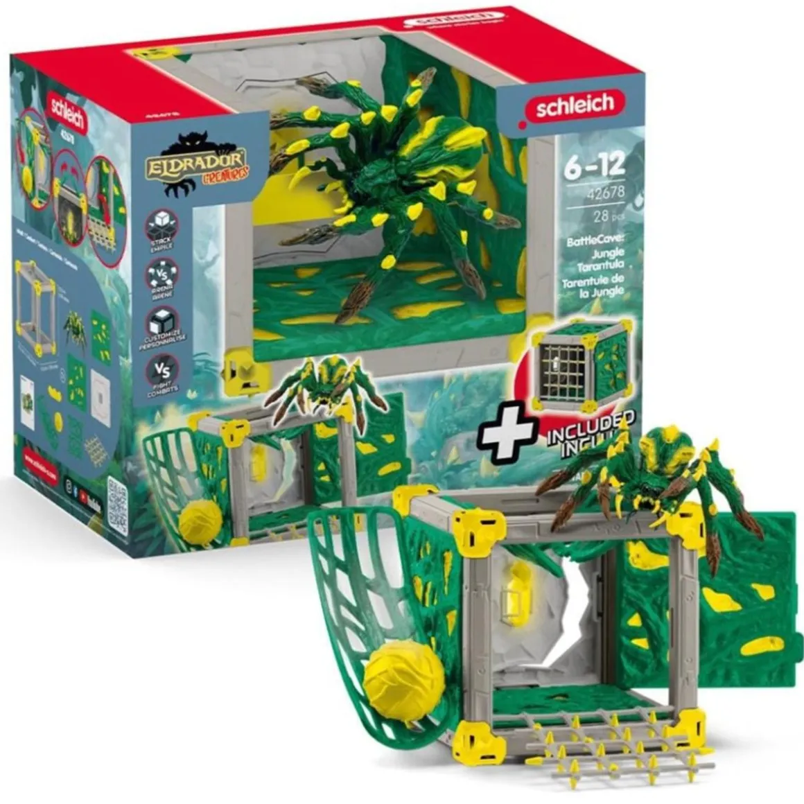 Schleich - Eldrador - BattleCave tarántula de selva