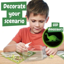 Science4you - Kit de terrario con juguetes de dinosaurios y pegatinas jurásicas ㅤ