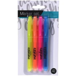 Set 4 boligrafos fluorescentes