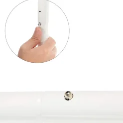 Set 2 porterías pvc blancas