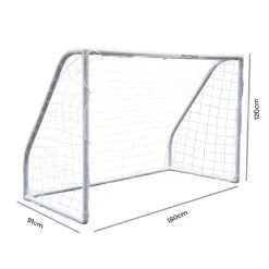 Set 2 porterías pvc blancas