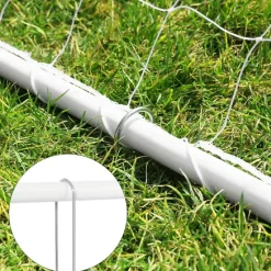 Set 2 porterías pvc blancas