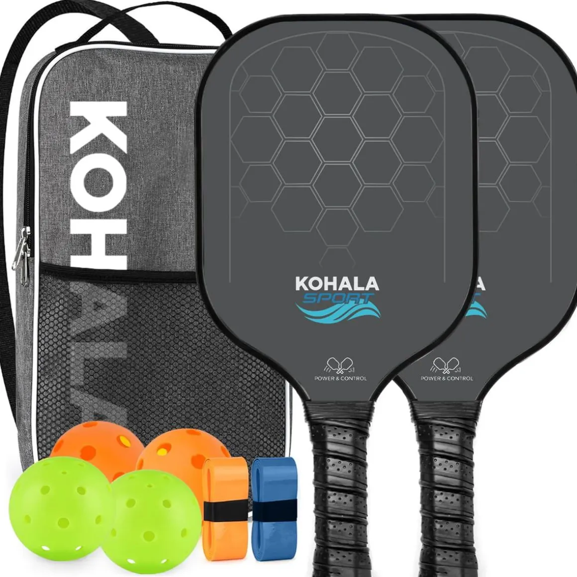 Set 2 Raquetas Pickleball Paddle de Carbono