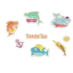 Set de 8 gomas de borrar Tiburón