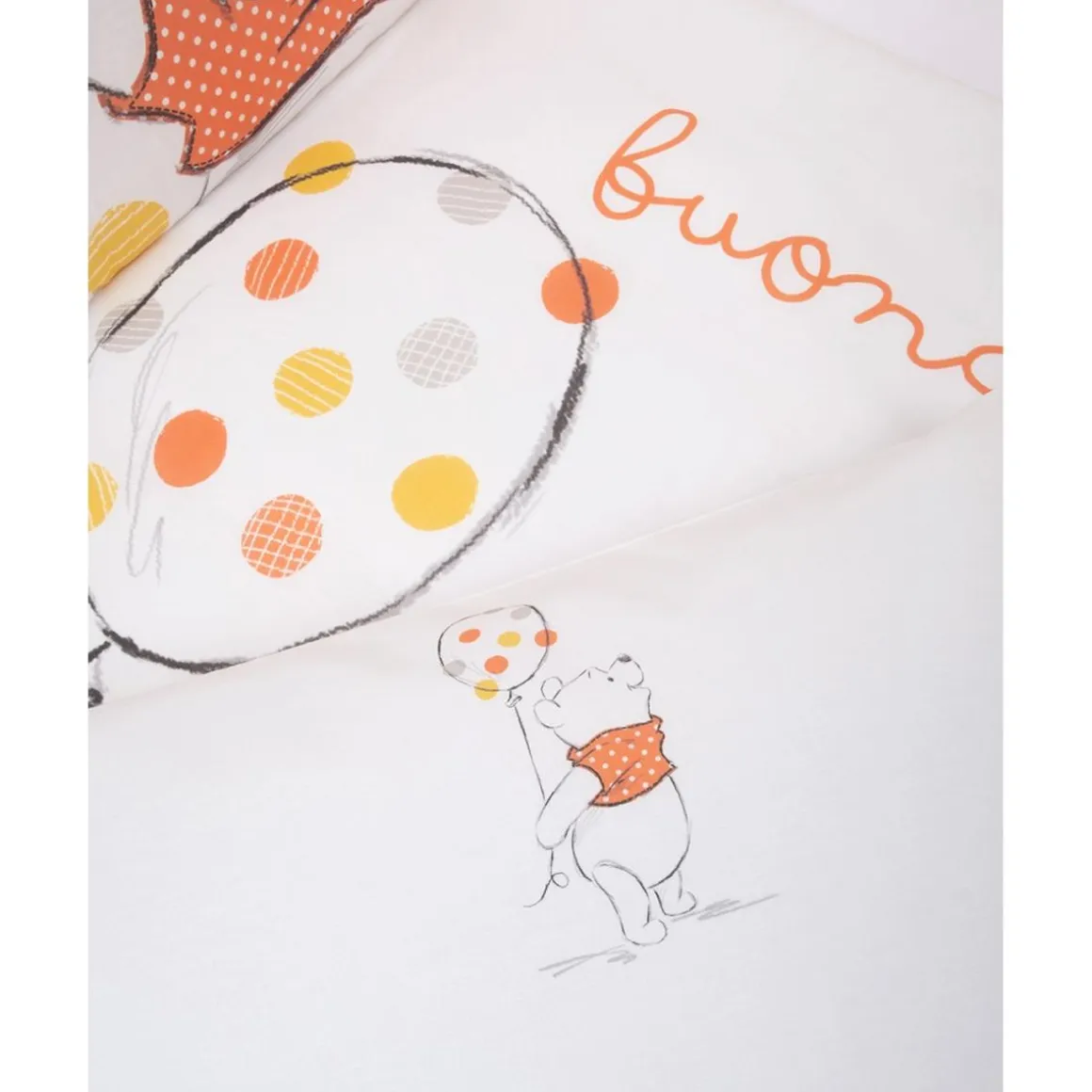 Set de cama unisex "Winnie The Pooh" de 4 piezas