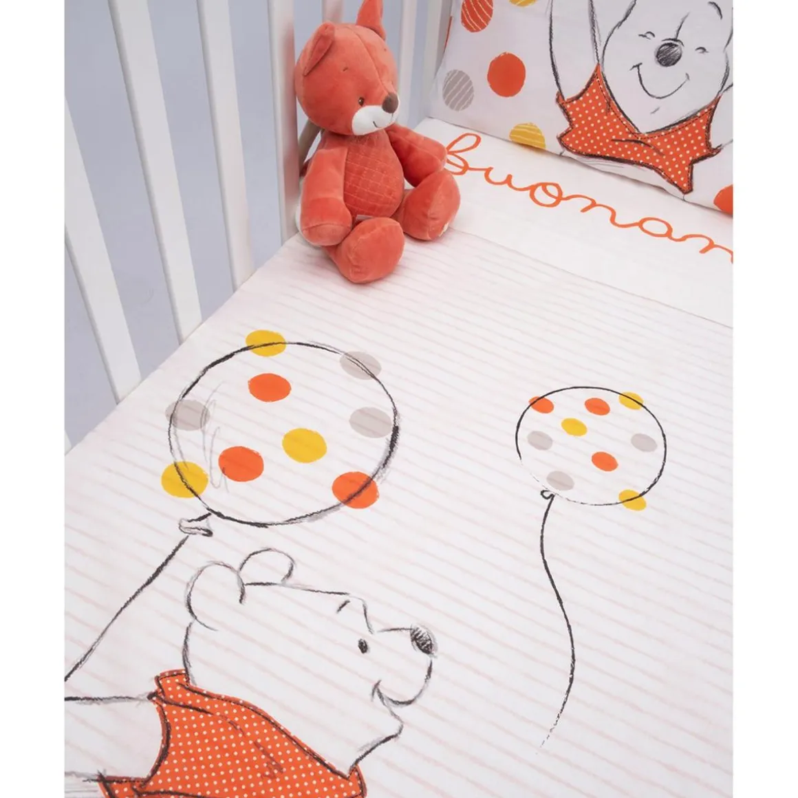 Set de cama unisex "Winnie The Pooh" de 3 piezas