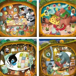 Set de puzzles infantiles progresivos: cuentos del bosque, 12-25 piezas ㅤ