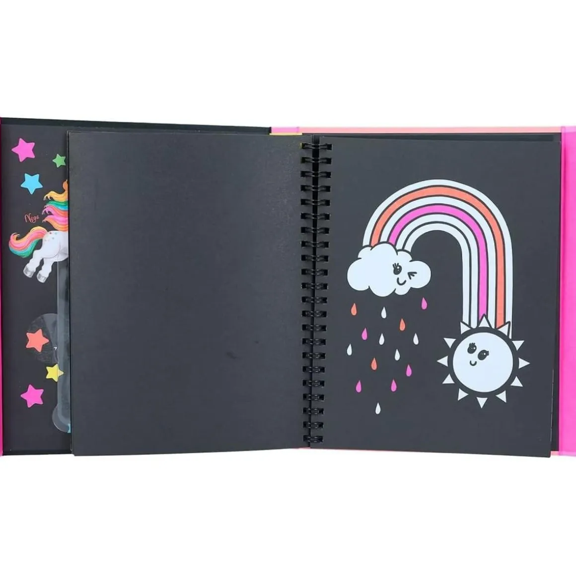 Set libro de colorear neón Ylvi